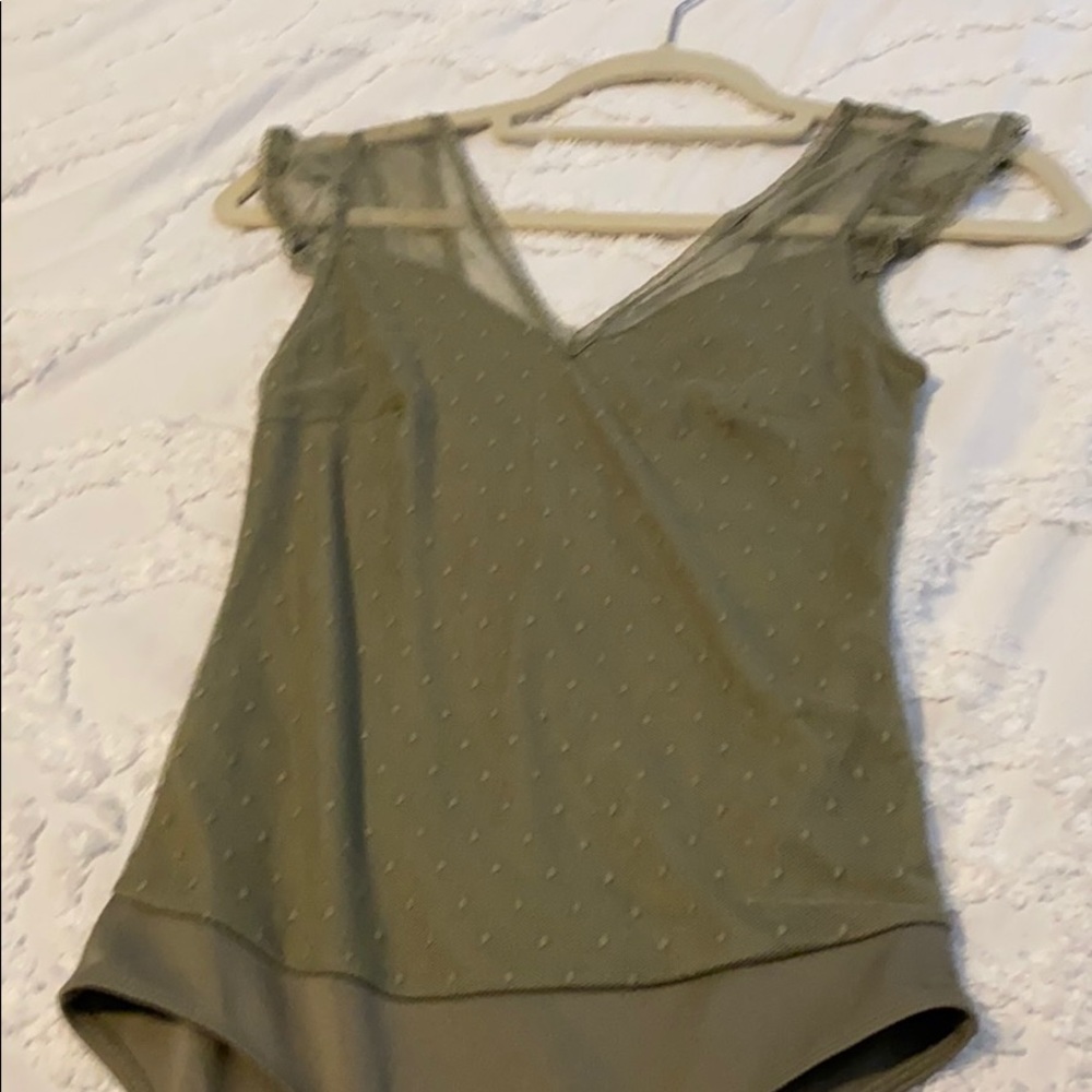 Sage green bodysuit